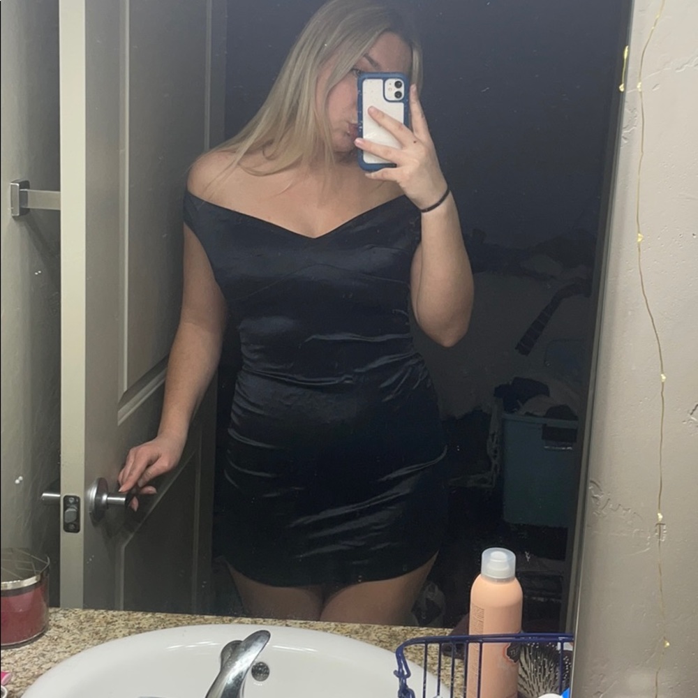 SILK BLACK DRESS